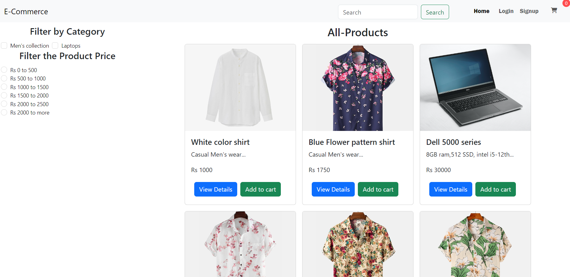 E-commerce with Admin Dashboard image